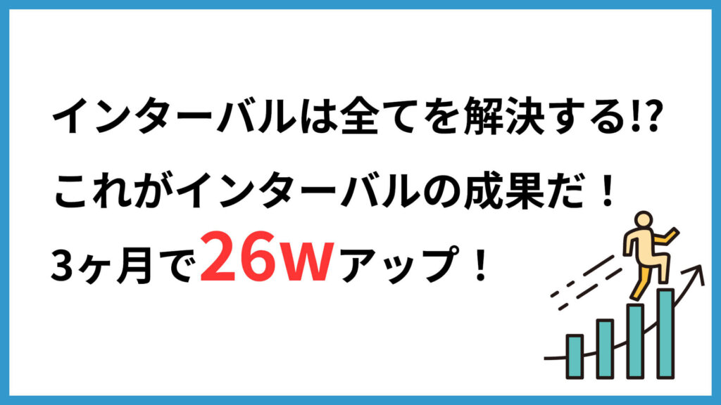 インターバルトレーニングでパワーアップ！実践後の成果と感じた効果